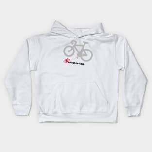 I Bike Amsterdam Kids Hoodie